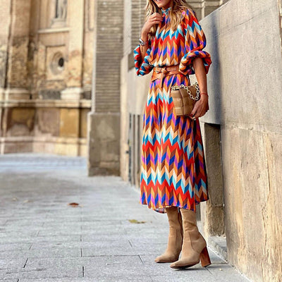 Baur Modehaus | Formelles Midi-Kleid mit Print