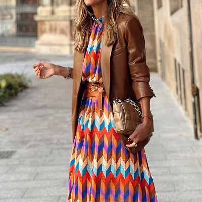 Baur Modehaus | Formelles Midi-Kleid mit Print