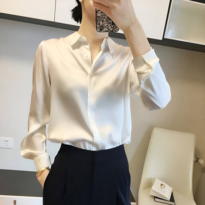 Adin | Elegante Satinbluse