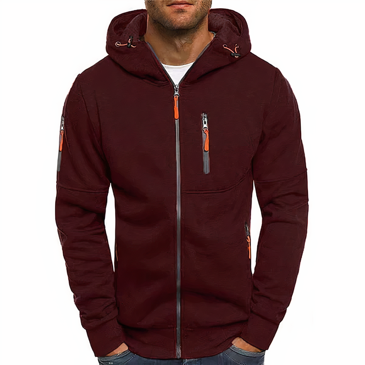 Kapuzenpullover mit Zip Nathan