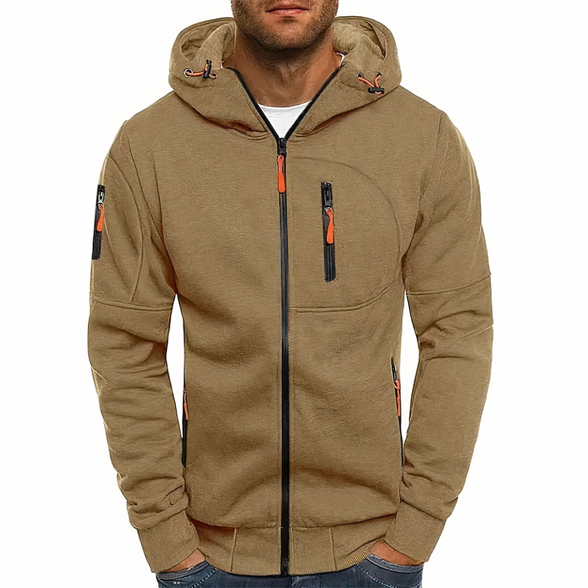 Kapuzenpullover mit Zip Nathan