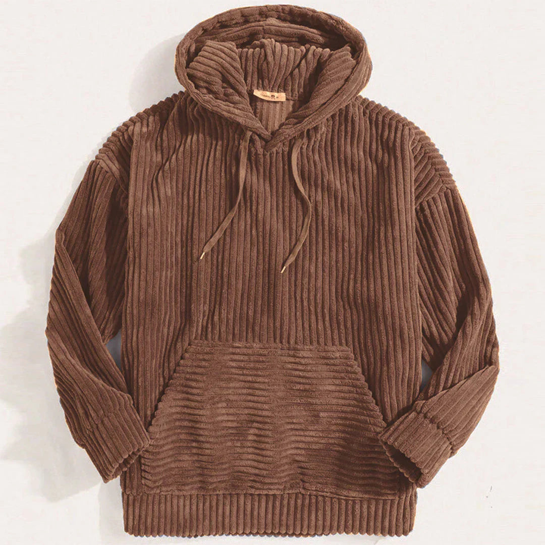 Kapuzenpullover aus Cordstoff für Herren Nigel