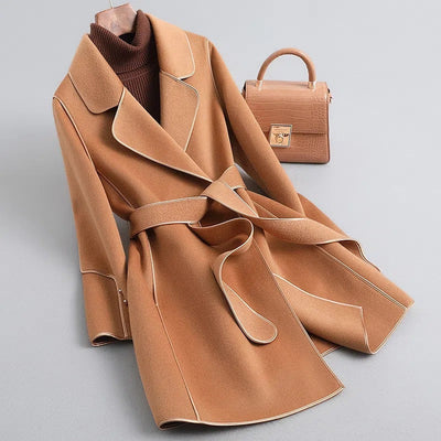 Modischer Mantel mit Gürtel für Damen