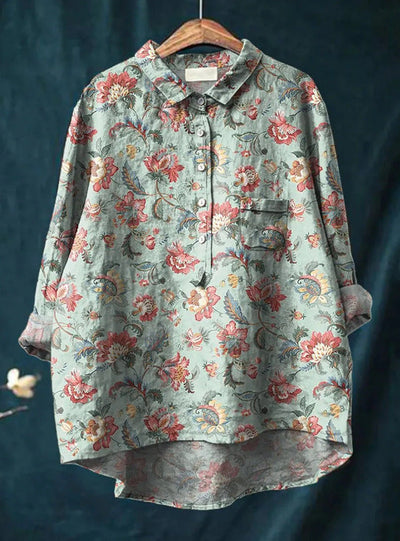 BLUMEN KLASSIKER BLUSE