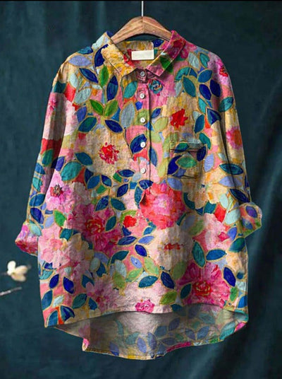 BLUMEN KLASSIKER BLUSE