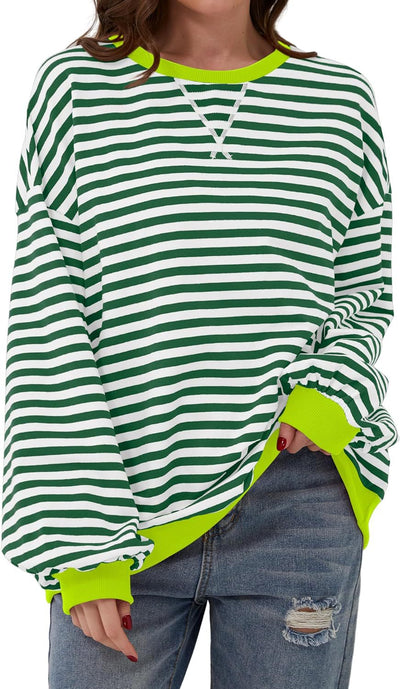 Naomi® | Locker geschnittener, lässiger Streifenpullover