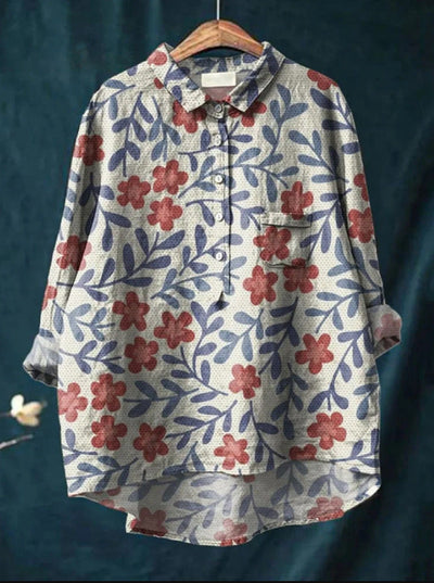 BLUMEN KLASSIKER BLUSE