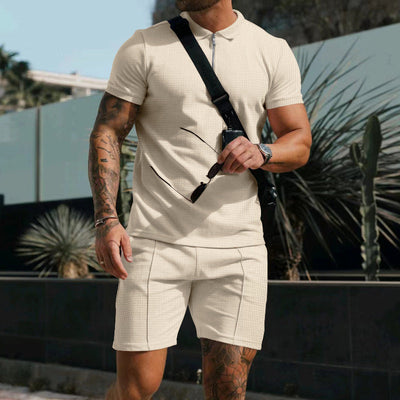 Zweiteiliges Polo und Shorts Set für Herren Sajan