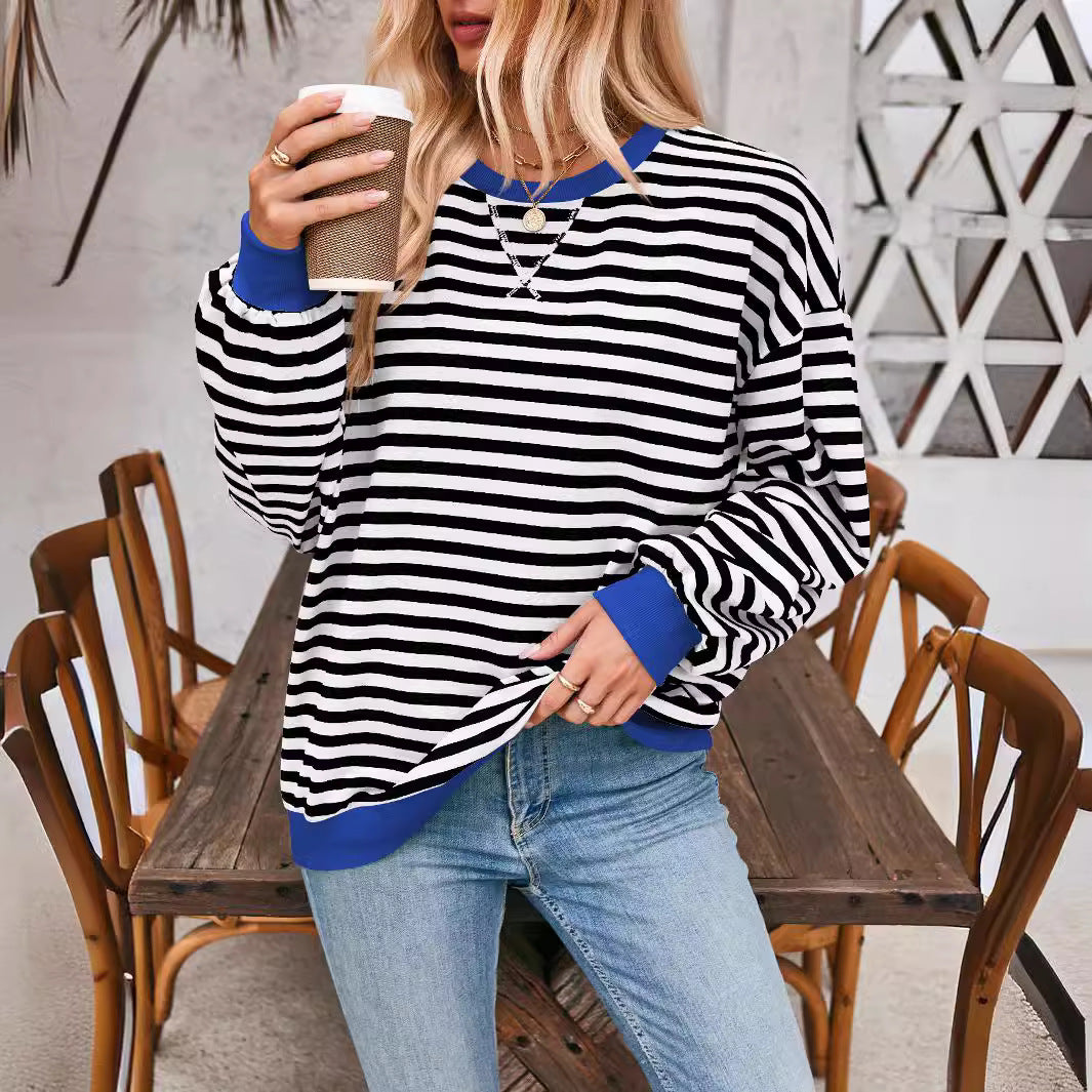 Naomi® | Locker geschnittener, lässiger Streifenpullover
