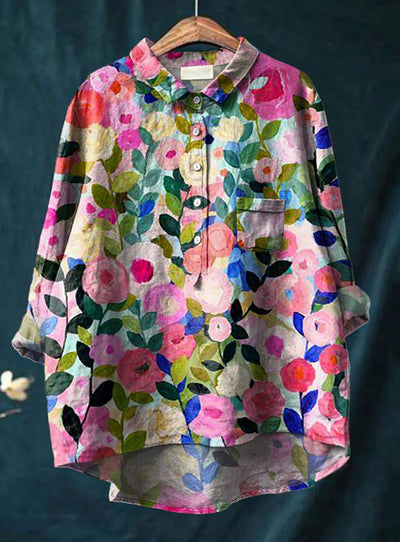 BLUMEN KLASSIKER BLUSE