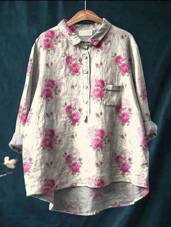 BLUMEN KLASSIKER BLUSE