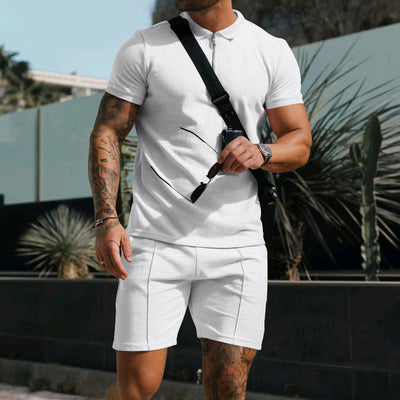 Zweiteiliges Polo und Shorts Set für Herren Sajan