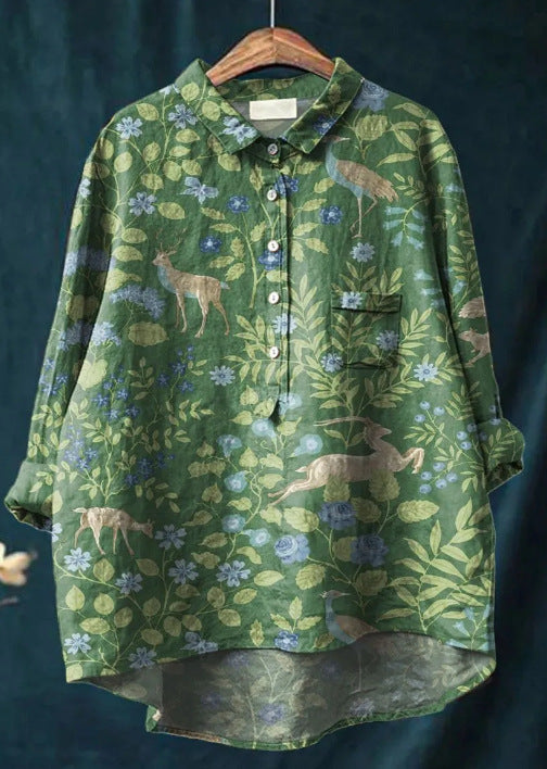BLUMEN KLASSIKER BLUSE