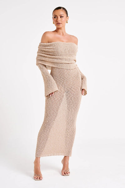 Elegantes Schulterfreies Kleid für Damen