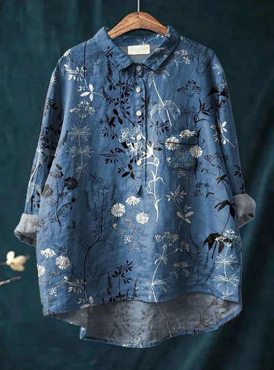 BLUMEN KLASSIKER BLUSE