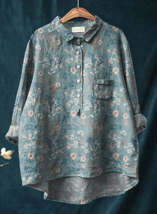 BLUMEN KLASSIKER BLUSE