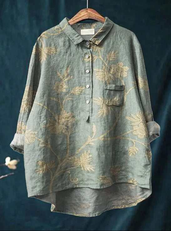 BLUMEN KLASSIKER BLUSE
