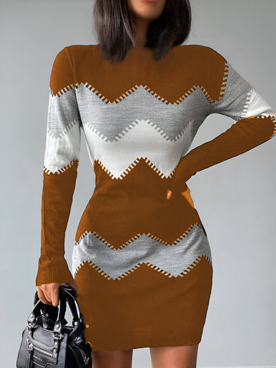 Sigrun | Elegantes Strick-Bodycon Mini-Kleid