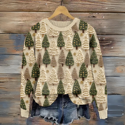 Isidora® | Strickpullover mit Weihnachtsbäumen