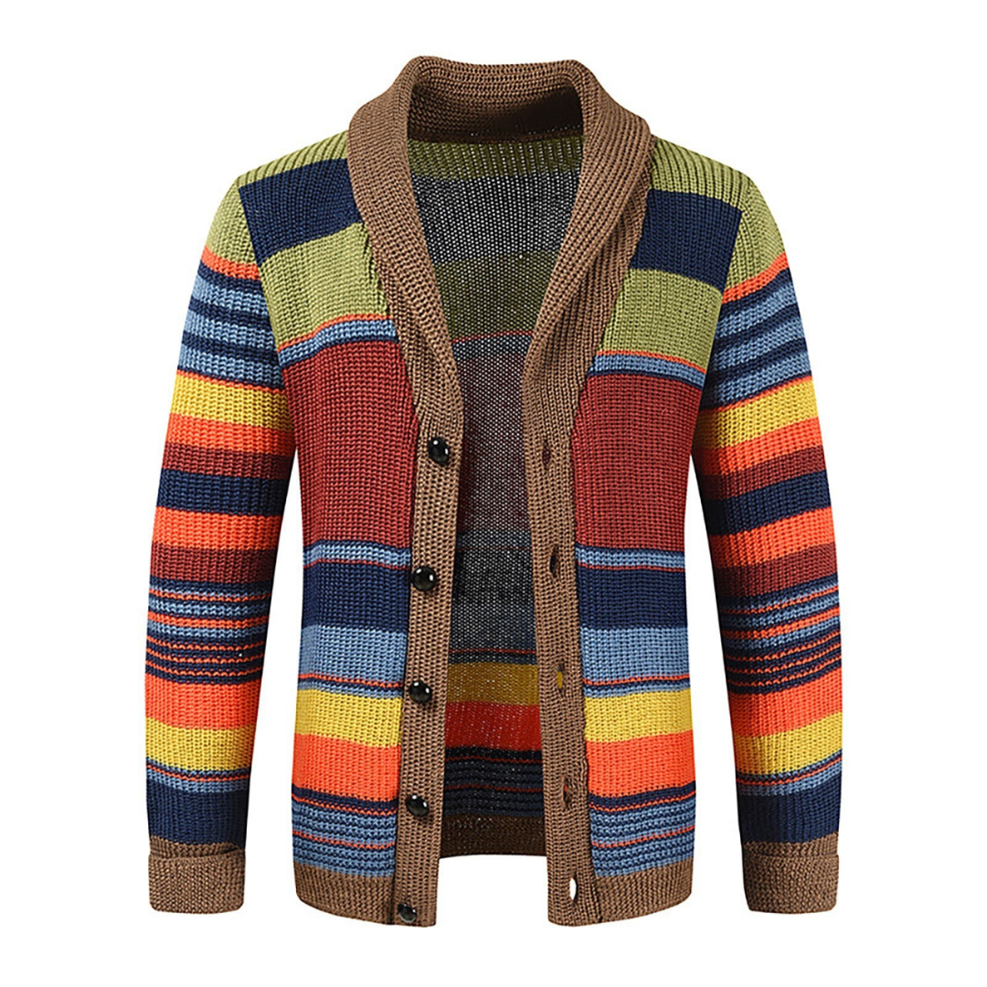 Hada® | Hochwertige Strickjacke in warmen Herbsttönen