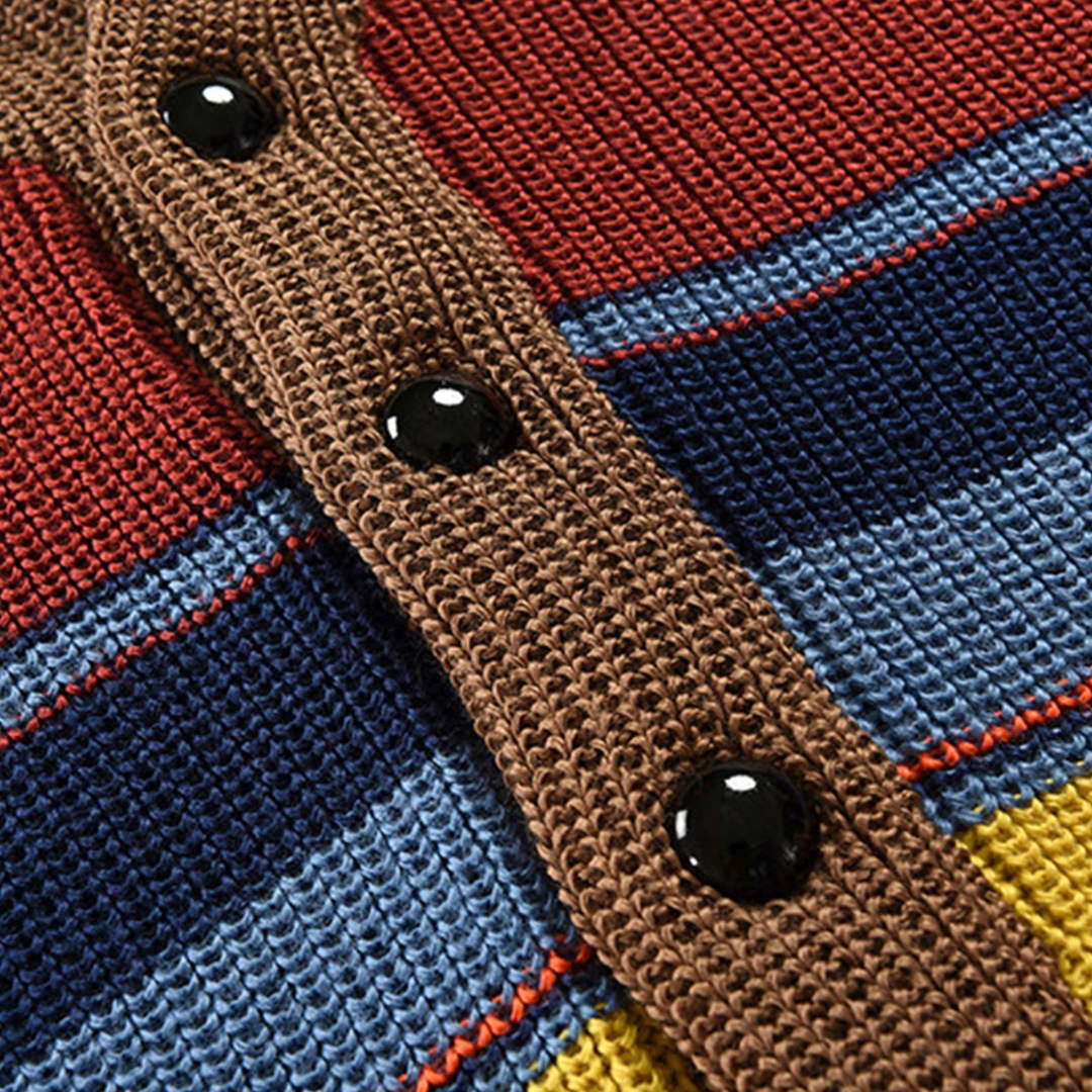 Hada® | Hochwertige Strickjacke in warmen Herbsttönen