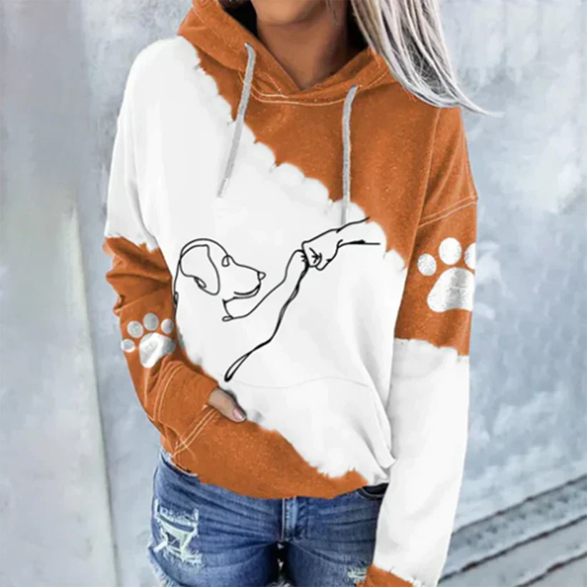 Trendiger Pullover mit Kapuze für Damen