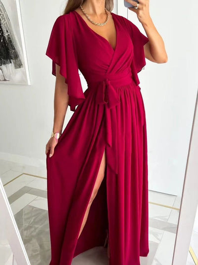 Schickes Maxikleid mit Schlitz Polina