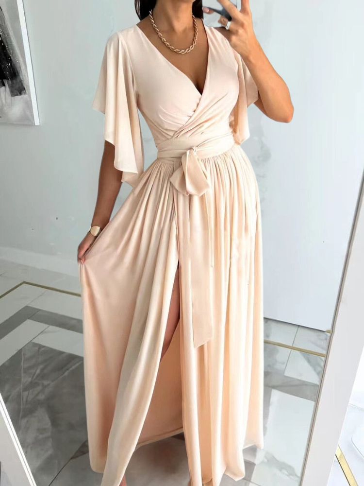 Schickes Maxikleid mit Schlitz Polina