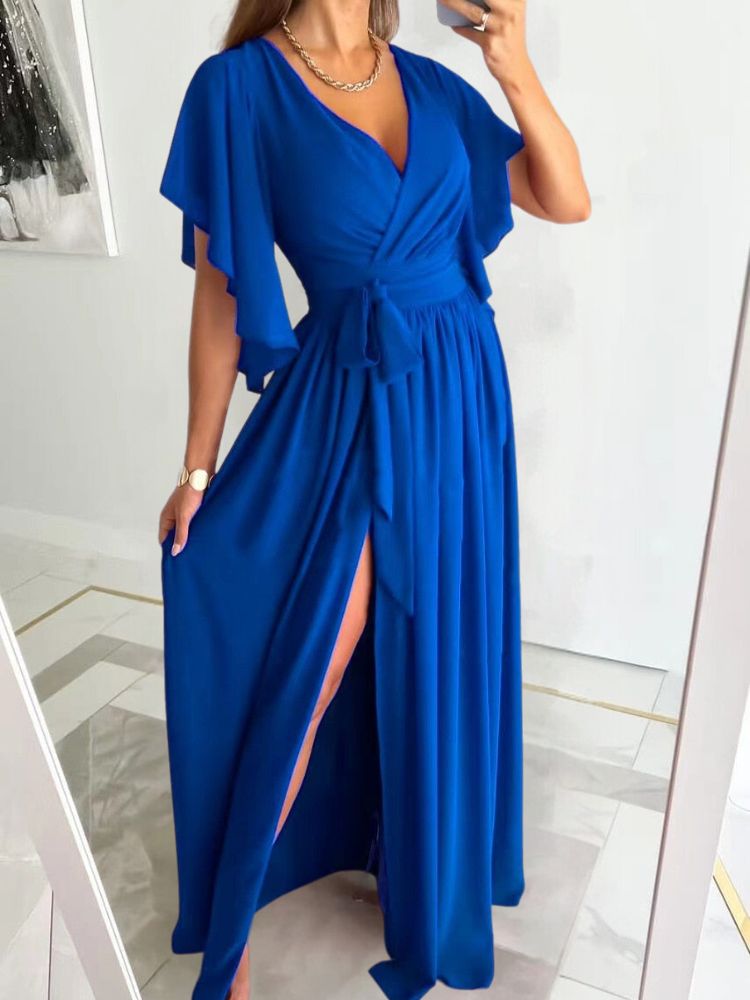Schickes Maxikleid mit Schlitz Polina