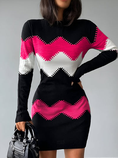 Sigrun | Elegantes Strick-Bodycon Mini-Kleid