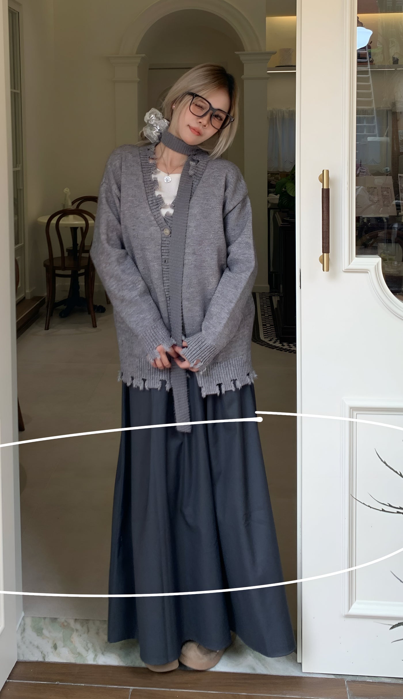 Vivian | Retro Langer Faltenrock für Frauen