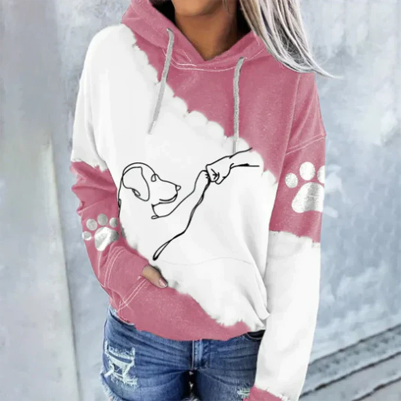 Trendiger Pullover mit Kapuze für Damen
