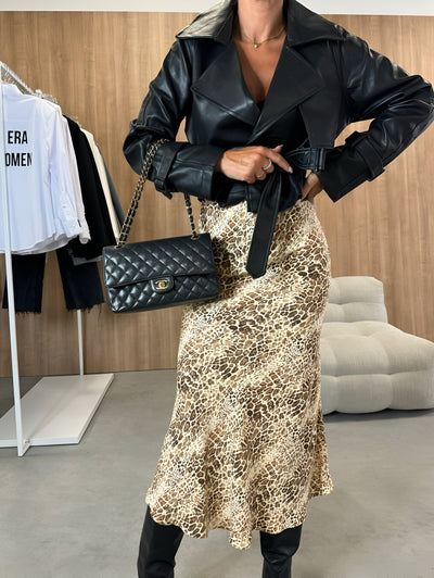 Paula | Fashion High Waist Animal Print Shirt für Frauen