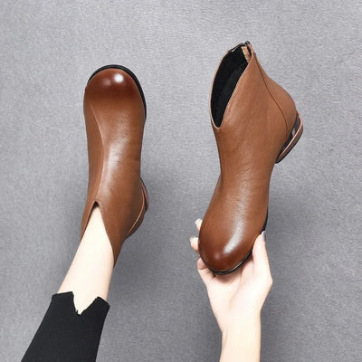 Emil | Winter Vintage Lederstiefel für Frauen