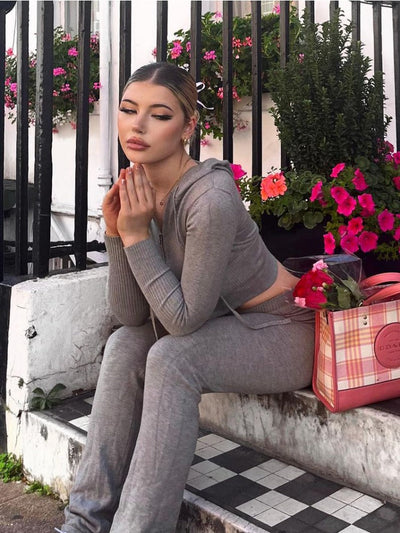 Anka | Bequemer Strick 2-teiliges Tracksuit
