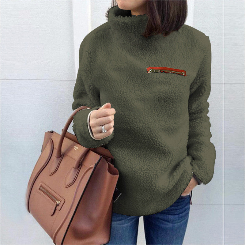 Jaden | Winter Super weich und bequem solide Farbe Rollkragenpullover Frauen