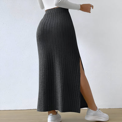 Lavinia | Strickrock mit Hüftschlitz für Frauen
