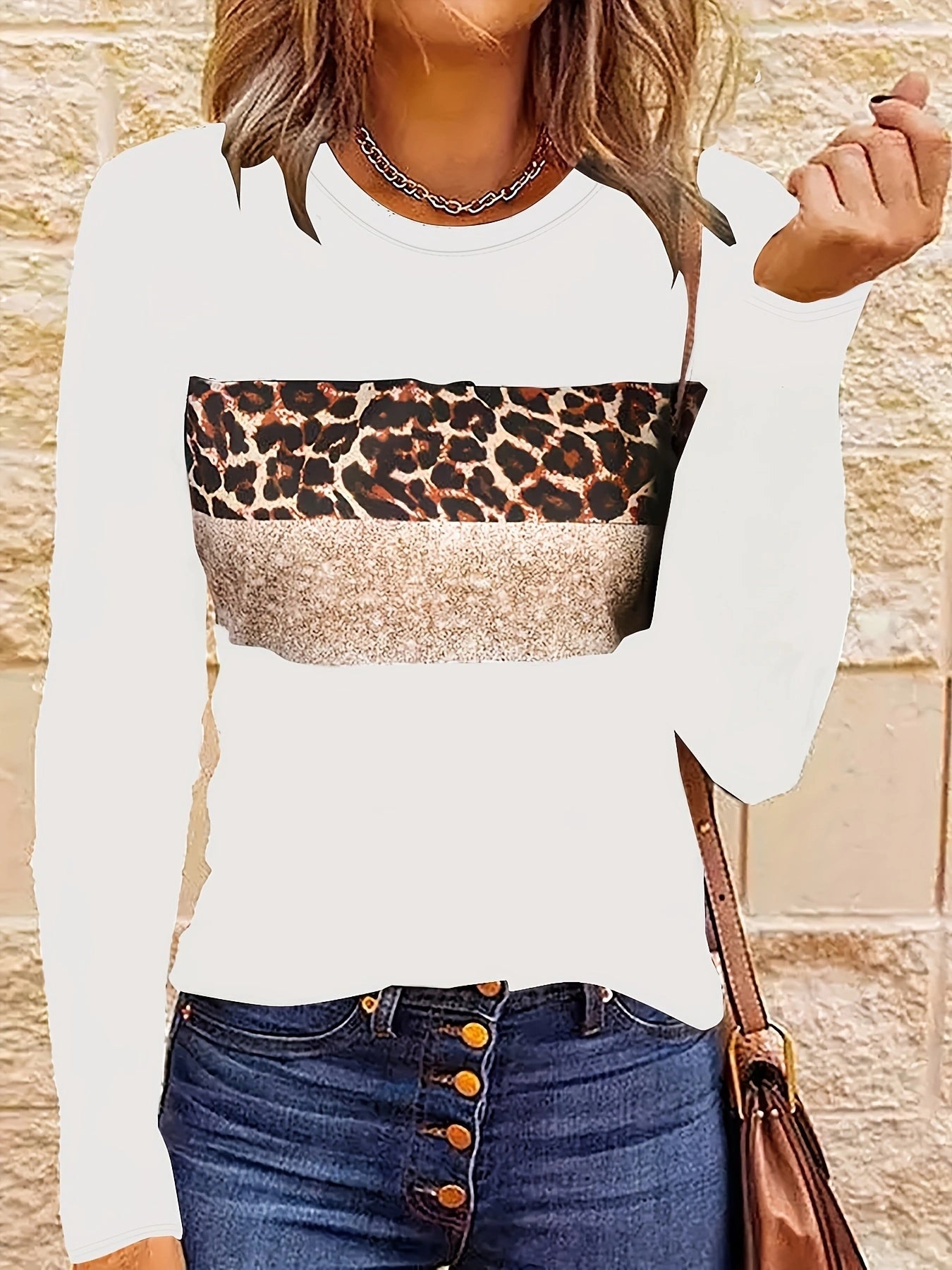 Emmi | Das Schicke Leopard-Print Langarmshirt