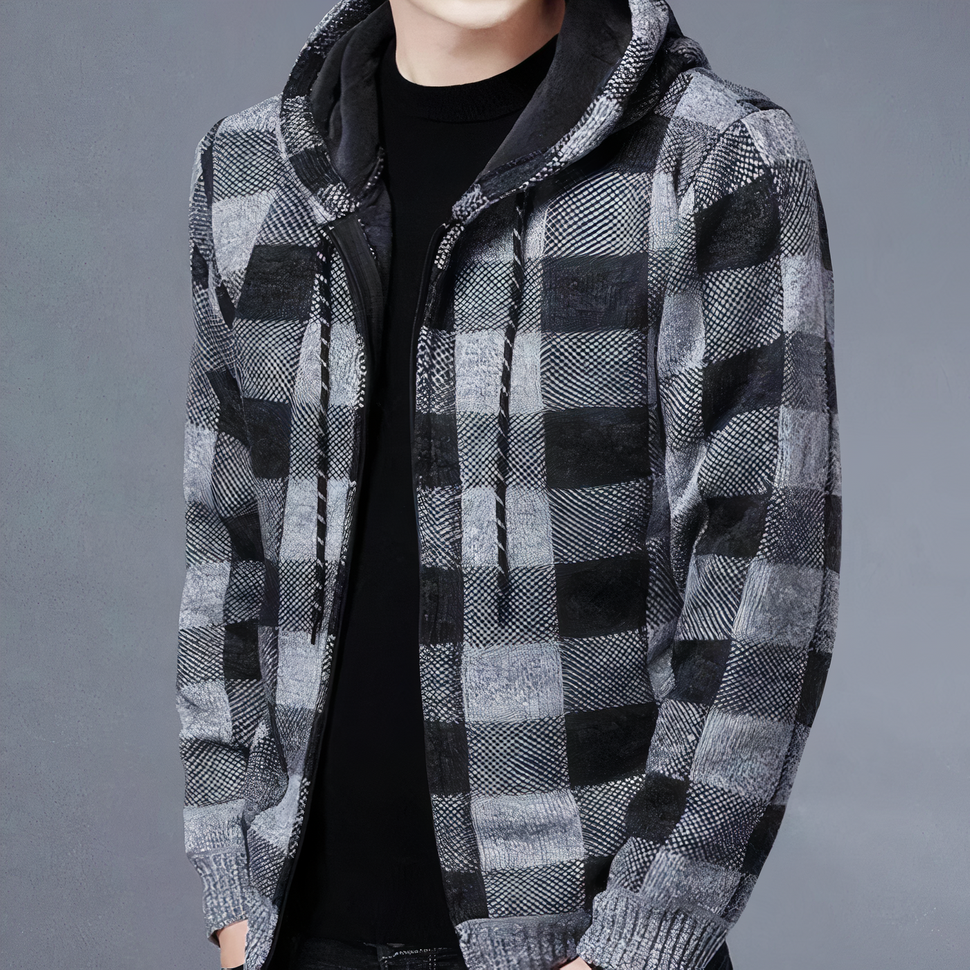 Kariertes Hoodie Rafael