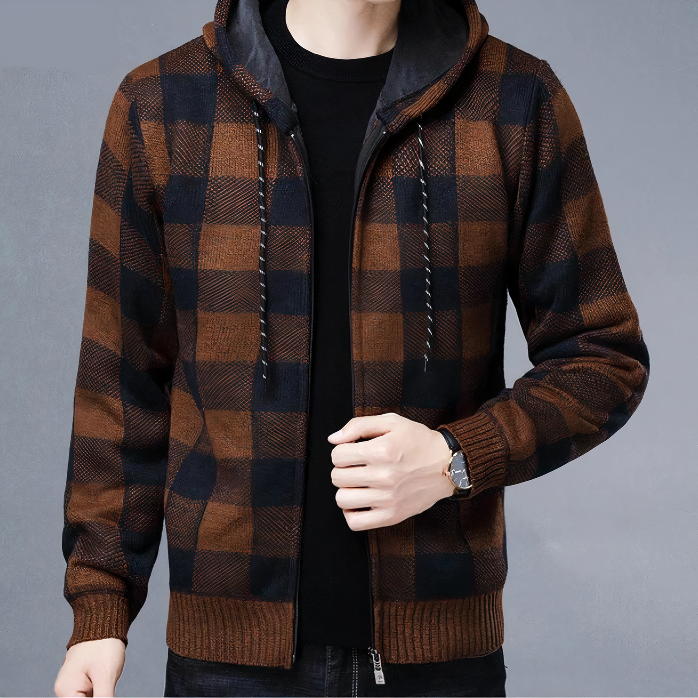 Kariertes Hoodie Rafael
