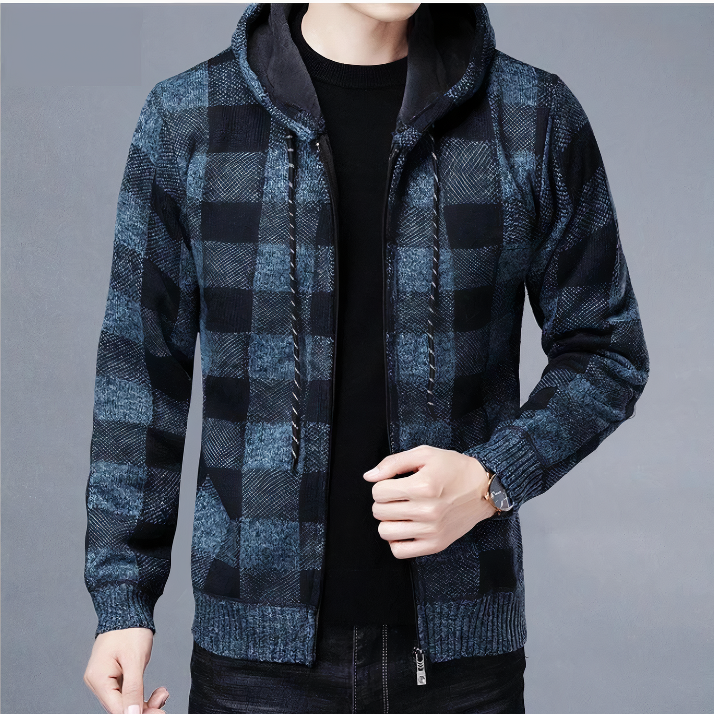 Kariertes Hoodie Rafael