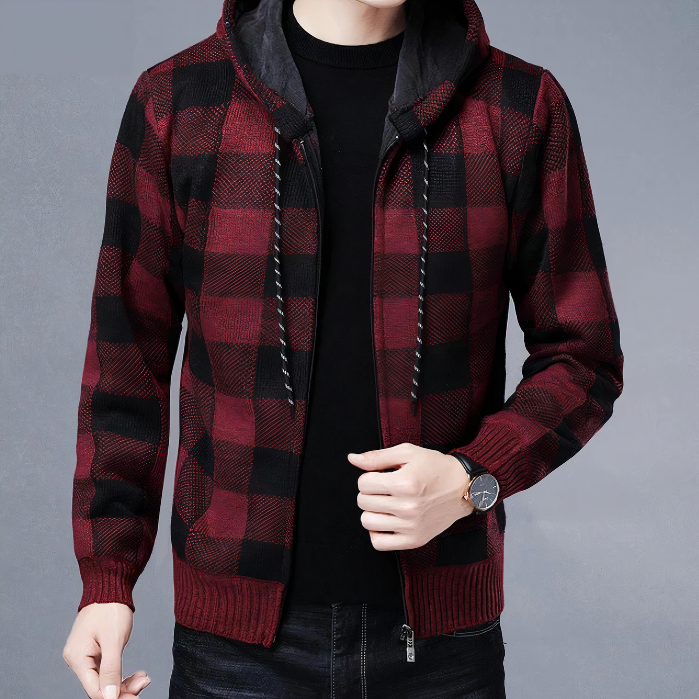Kariertes Hoodie Rafael
