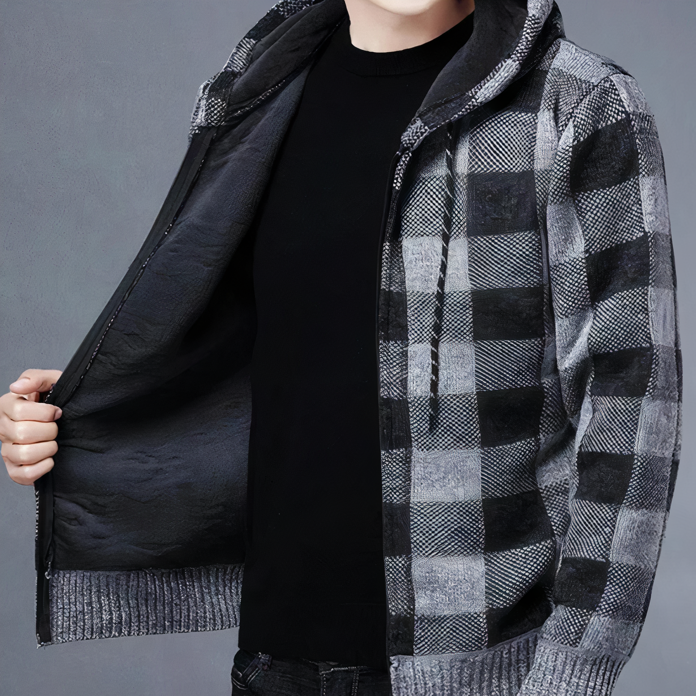 Kariertes Hoodie Rafael