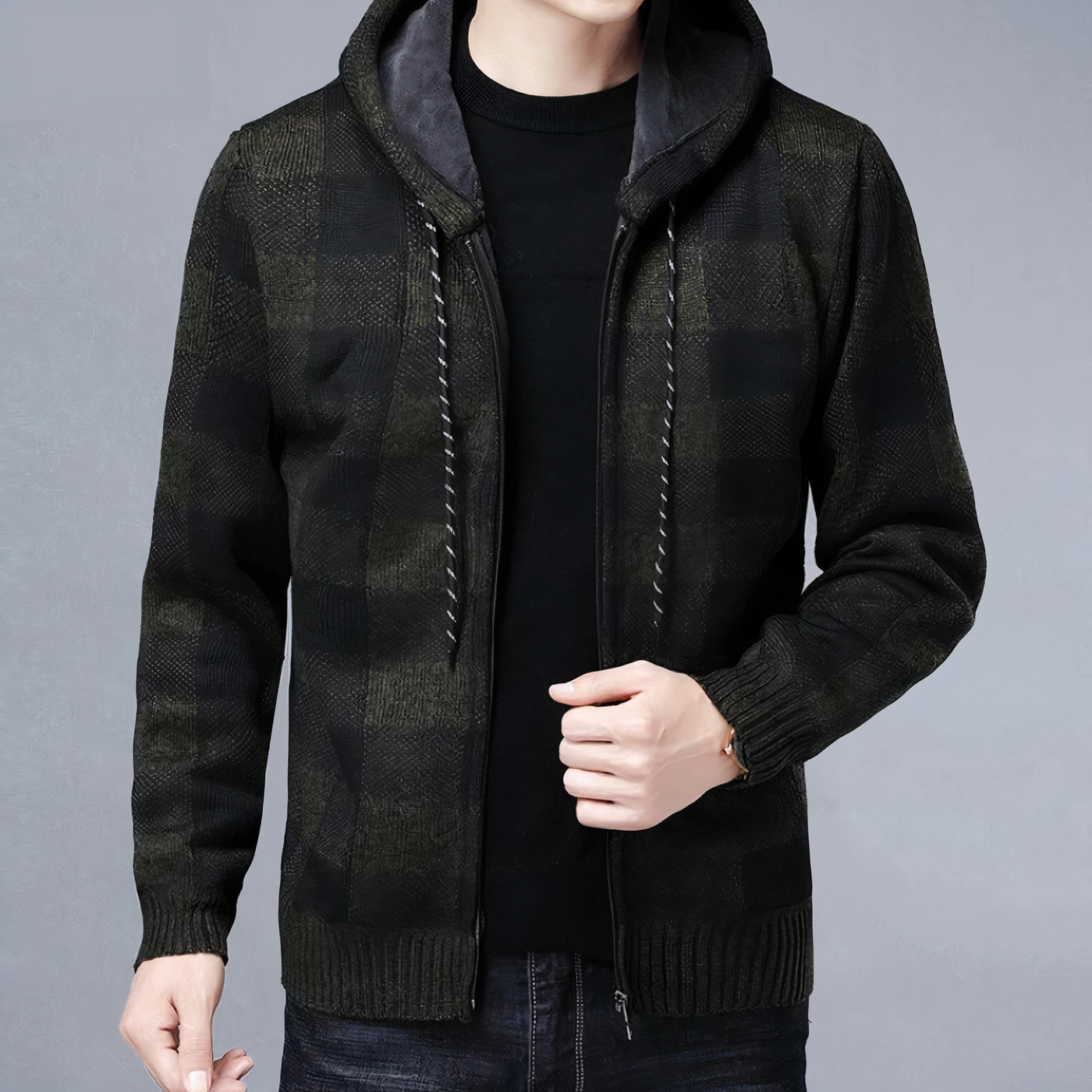 Kariertes Hoodie Rafael