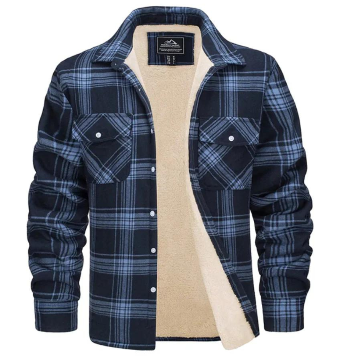 Fleecegefütterte Karo Jacke Evans