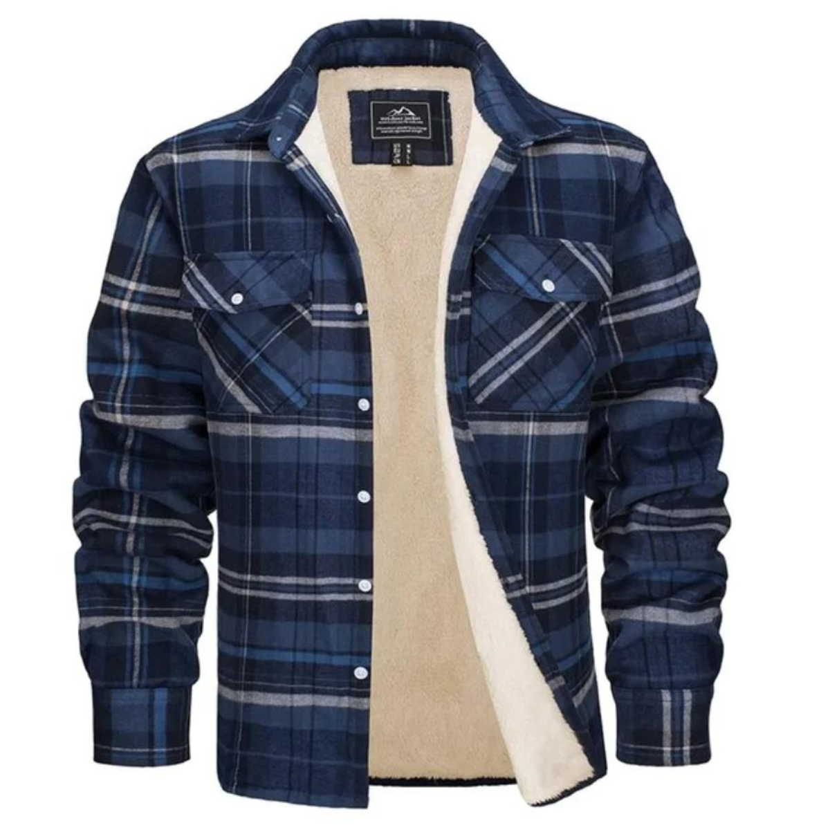 Fleecegefütterte Karo Jacke Evans