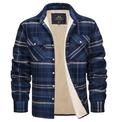 Fleecegefütterte Karo Jacke Evans