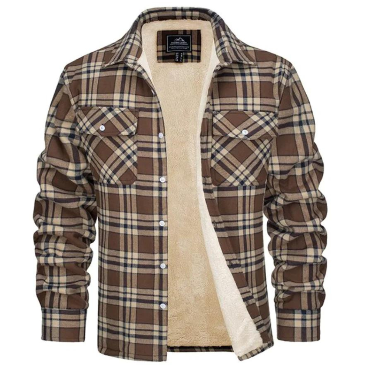 Fleecegefütterte Karo Jacke Evans