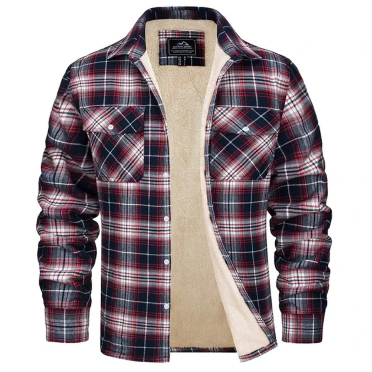 Fleecegefütterte Karo Jacke Evans