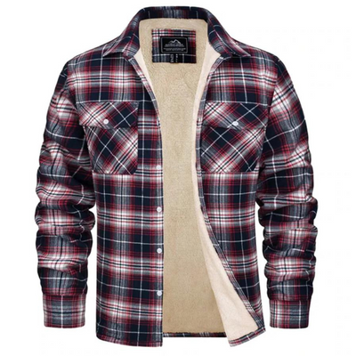 Fleecegefütterte Karo Jacke Evans